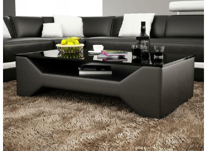 Sofatisch Design Tisch Wonzimmer Glas Leder Sofa Beistell Kaffee Couch