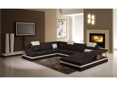 Design Ecken Big Polster Eck Sofa Couch XXL Leder Sofas Dekor Garnitur