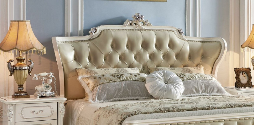 Chesterfield Schlafzimmer Sets 6tlg. Köngliche Barock Möbel Bett Massivholz