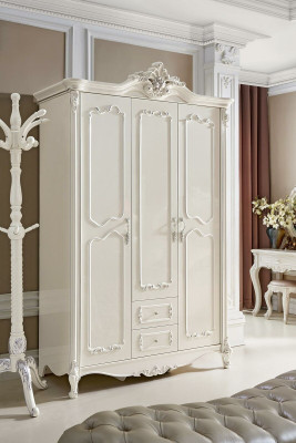 Kleiderschrank Massivholz Stil Rokoko Schrank Antik Barock Schlafzimmer Neu