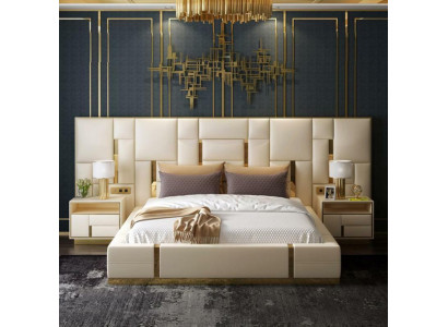 Bett Polster Design Luxus Holz Doppel Hotel Betten Ehe Schlaf Zimmer