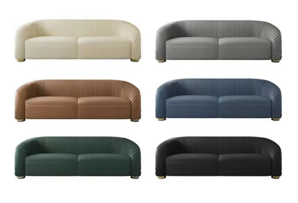 Design Polster Luxus Sitz Sofa Couch Textil Sofa 3 Sitzer Kunstleder