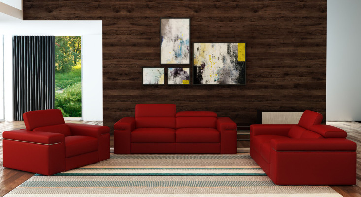 Moderne Sofagarnitur Multifunktions Couch Sofa Leder Couchen Garnituren 3+2+1