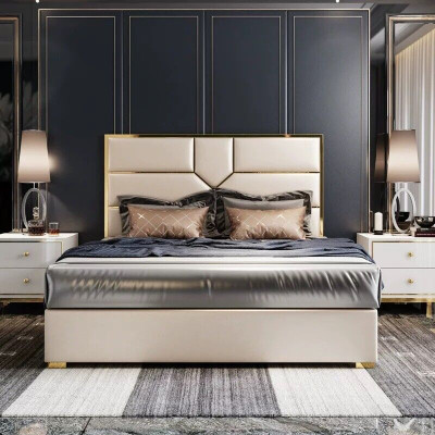 Bett Polster Design Luxus Hotel Betten Ehe 180x200cm Schlaf Zimmer