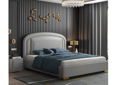 Modernes Design Bett 180x200 Samt Metall Hotel Betten Doppel Ehe Schlaf