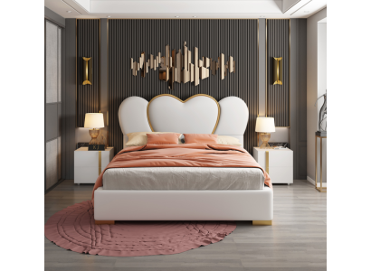 Luxus Schlafzimmer Bett Polster Design Luxus Doppel Hotel Betten Leder