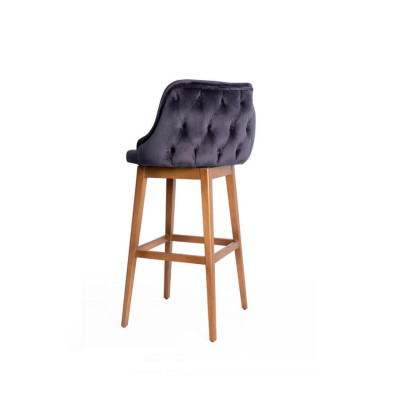 Design Barhocker Stühle Stuhl Tresen Sessel Bar Stoff Lehnstuhl Luxus Polster