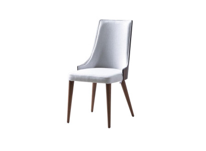 Stuhl Lehnstuhl Modern Design Möbel Luxus Esszimmer Stühle Küche Holz Textil