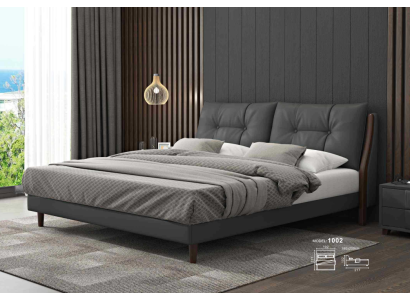 Hotelbett Luxus Design Betten Polster Holz Leder Schlafzimmer 180x200