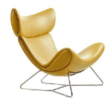 Sofa 1 Sitzer Fernseh Lounge Chaise Sofa Leder Textil Chair Sessel