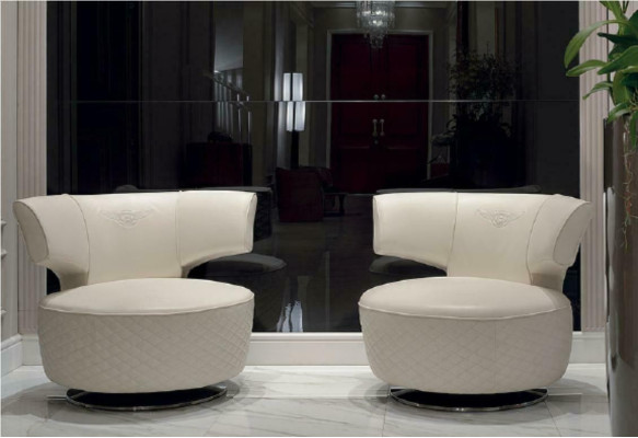 Sessel Design Couch Sofa Sitzer Leder Lounge Club Polster Luxus Ohren
