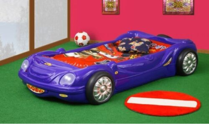 BETT MIT MATRATZE Kinderbett Autobett Betten Sportwagen Jungen und Mädchen BOBO