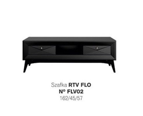 Lowboard tv Ständer Sideboard Tisch Wohnzimmer Modern Holz Schwarz Design
