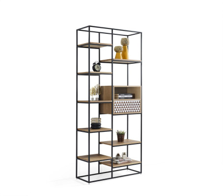 Bücherregal Design Regal Holzregal Standregal Aktenregal Büroregal Neu