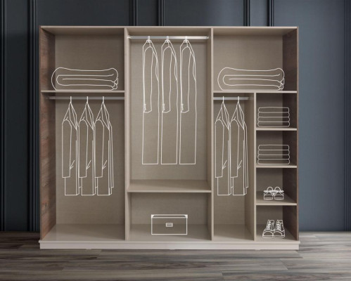 Schlafzimmer Kleiderschrank Luxus Holz Schränke Design Möbel Schrank