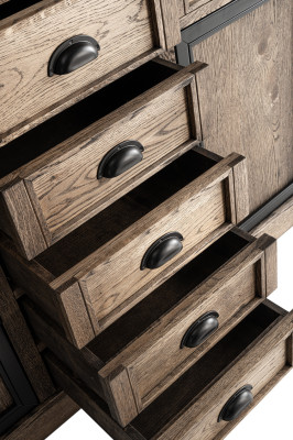 Konsolentisch Braun Holz Schublade Regal Beistelltisch Anrichte Kommode Möbel