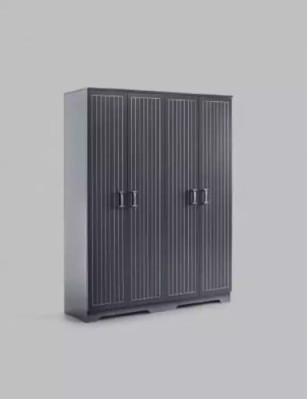 Kleiderschrank Schwarzer Schrank Schränke Schlafzimmer Möbel design