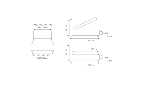 Polsterbett Betten Bett Polster Leder Textil Designer Hotel Doppel Luxus