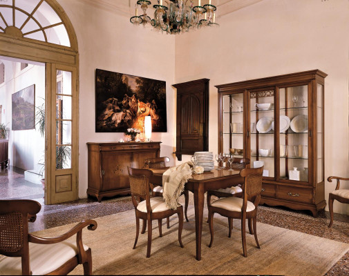 Designer Stühle Lehn 4x Holz Barock Stuhl Set Klassische Sitz Polster Garnitur