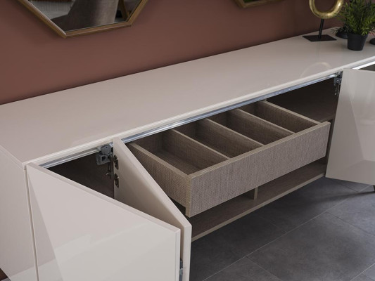 Moderne Esszimmer Möbel Design Sideboard mit 2x Spiegel Einrichtung