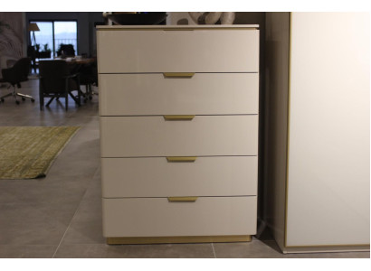 Design Möbel Schlafzimmer Luxus Kommode mit 4 Schubladen Holzschrank Holz Neu