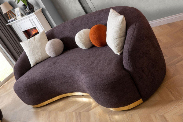 Designer Sofa 4 - Sitzer Braun farbe Neuheit in Wohnzimmer Modern