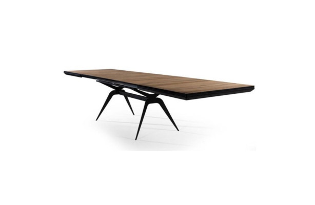 Luxus Esszimmertisch Ausziehbarer Design Küchentisch Holz Braun Tisch