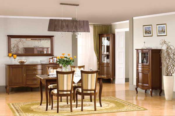 Großer Schrank Massiv Echtholz Rustikal Klassische Vitrine Vitrinenschrank PR-W3