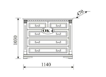 Klassische Kommode Kommoden Schrank Sideboard Massiv Möbel Kolonial Neu OK4