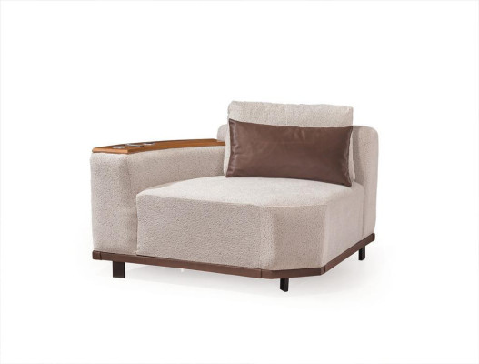 Exklusives Beiges Ecksofa L-Form Wohnzimmer Eckcouch Polstersofas Neu