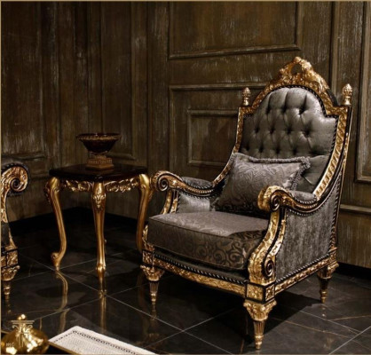 Klassische Graue Sofagarnitur 3+1 Sitzer Luxuriöser Designer Couchtisch