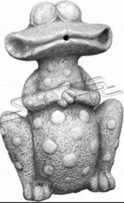 Garten Dekoration Frosch Terrasse Stein Figur Figuren Statue Dekorative