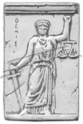 Wandrelief Relief Wandbild Bild Bilder Justizia Dekor Gerechtigkeit Gemälde