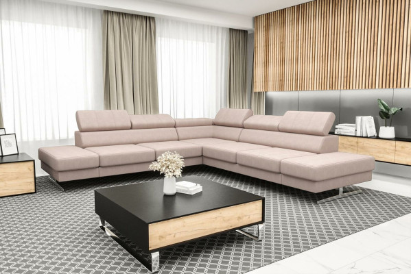 Design Sofa Couch Polsterung Wohnzimmer L-Form Modern Elegant Wohnlandschaft Neu