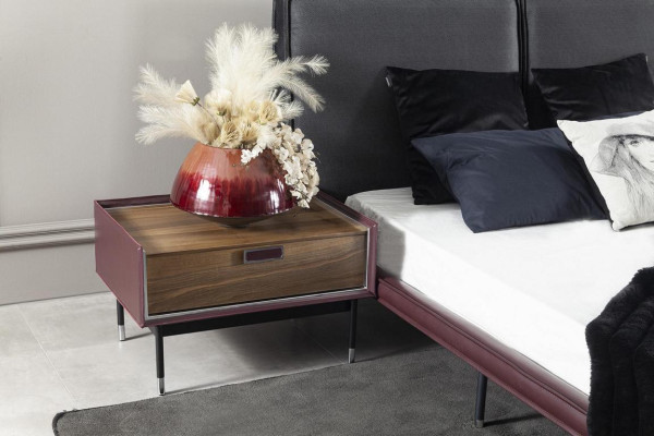 Glas Kleiderschrank Schlafzimmer Bett Nachttische 4tlg. Set Komplett