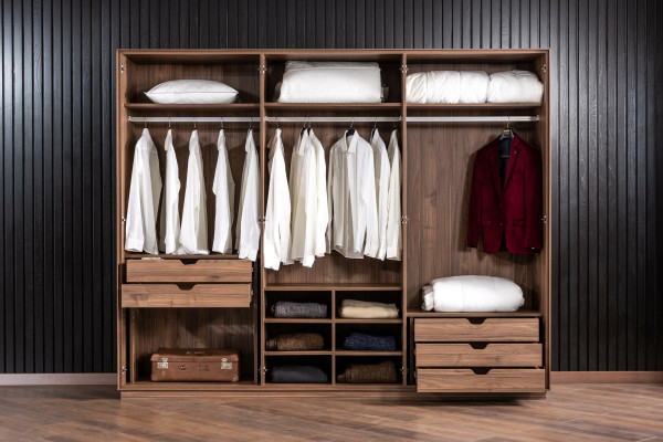 Kleiderschrank Schrank Möbel Schlafzimmer 265cm Kleiderschränke Holz