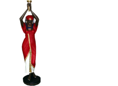 Design Stehleuchte Ägptische Frau Figur Steh Lampe Leuchten Steh Lampen Figur