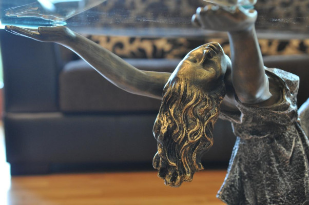 Design Medusa Couchtisch Glastisch Tisch Beistell Tische Couch Klassisch 42cm