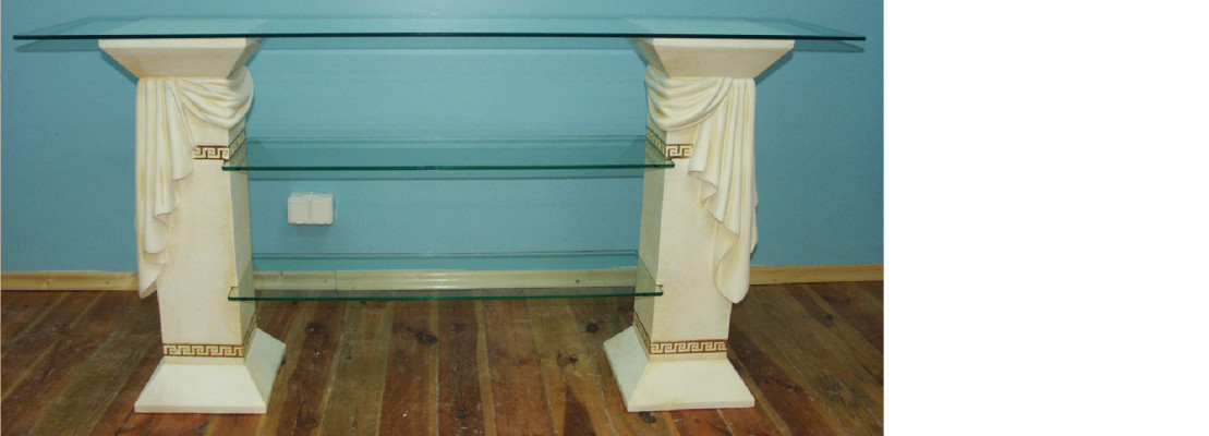 Design Vitrine Regal Glas Säule Schrank Vitrinen Regale Schrank Wohnzimmer 1856