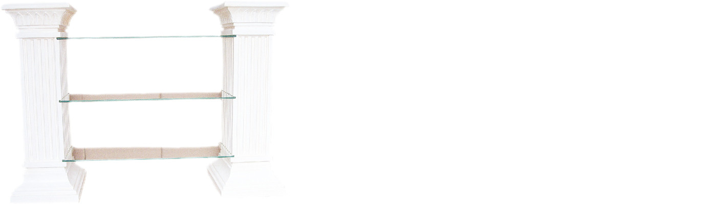 Design Vitrine Regal Säule Vitrinen Regale Schrank Wohnzimmer 1839 Neu