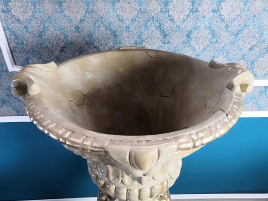 XXL Vase Tisch Dekoration Deko Vasen 69cm Antik Stil Skulptur Figur Kelch Rom