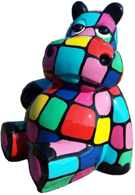 Moderne Dekoration designer Loft bunte Skulpturen Figuren echte handarbeit Neu