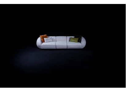 Polstersofa Großer Fünfsitzer Wohnzimmer Couch Moderne Textil Möbel