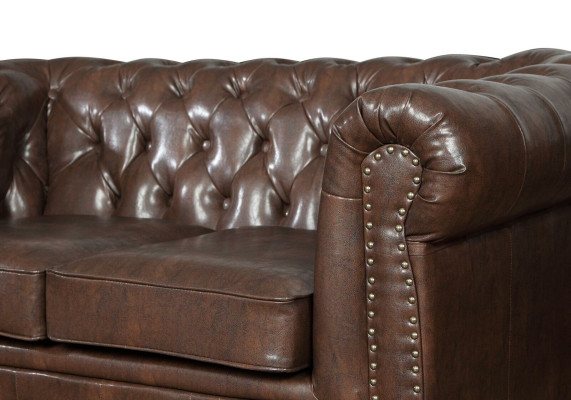 designer 2 Sitzer Textil Sofas Couchen Neu Chesterfield Ledersofa Couch