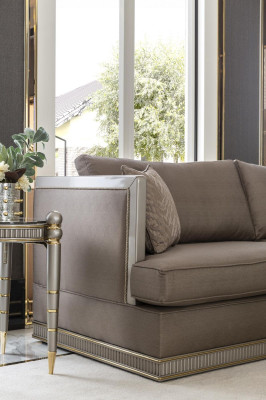 Luxus Big Couch Dreisitzer xxl Sofa Polster Möbel 260cm Design Einrichtung