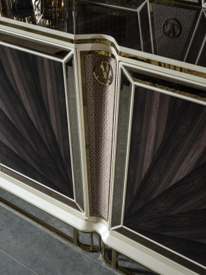 Luxus Kommode Anrichte Sideboard Metall Gold Schrank Edle Kommoden Neu
