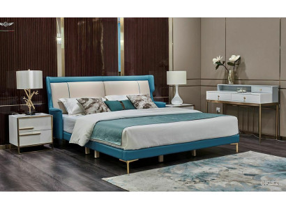 Bett Nachttisch Schlafzimmer Set Design Modern Luxus Betten Gruppe