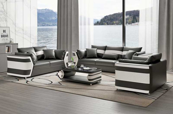 Rot Sofagarnitur Couchgarnitur Ledersofa Sofa Komplette 3tlg Sofas Set