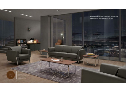 Designer Couchtisch Holz Edelstahl Büro Einrichtung Beistell Zeitungs
