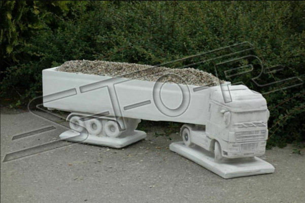 Designer Statue Figur Figuren Truck LKW Skulpturen Garten Skulptur